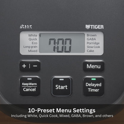 JBS-A55U-KB 3-Cup (Uncooked) Micom Rice Cooker and Warmer with Non-Stick Ceramic Coated Inner Pot and 10 Auto-Cook Settings, Black2