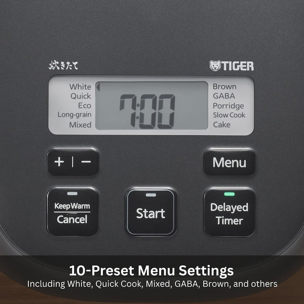 JBS-A55U-KB 3-Cup (Uncooked) Micom Rice Cooker and Warmer with Non-Stick Ceramic Coated Inner Pot and 10 Auto-Cook Settings, Black2