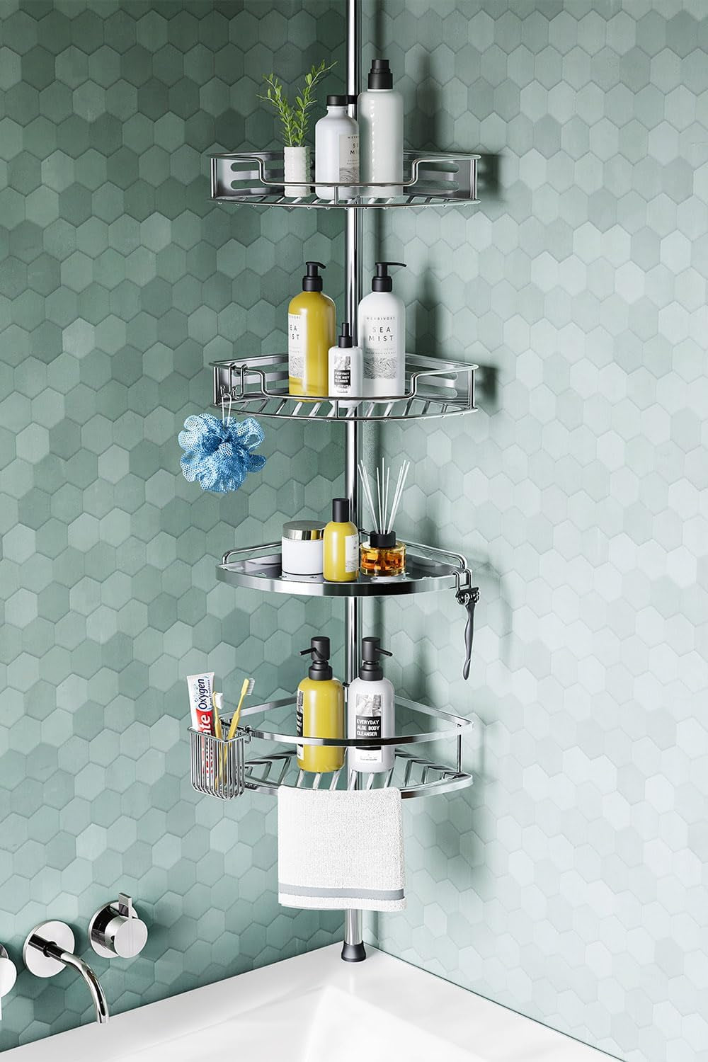 shower-caddy-tension-pole-4-tier-corner-shower-shelves-silver