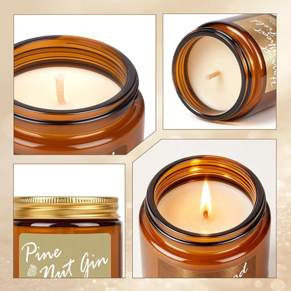 6 Fall Candles Set, Fall Scented Candles for Home Scented, 180 Burning Hour7