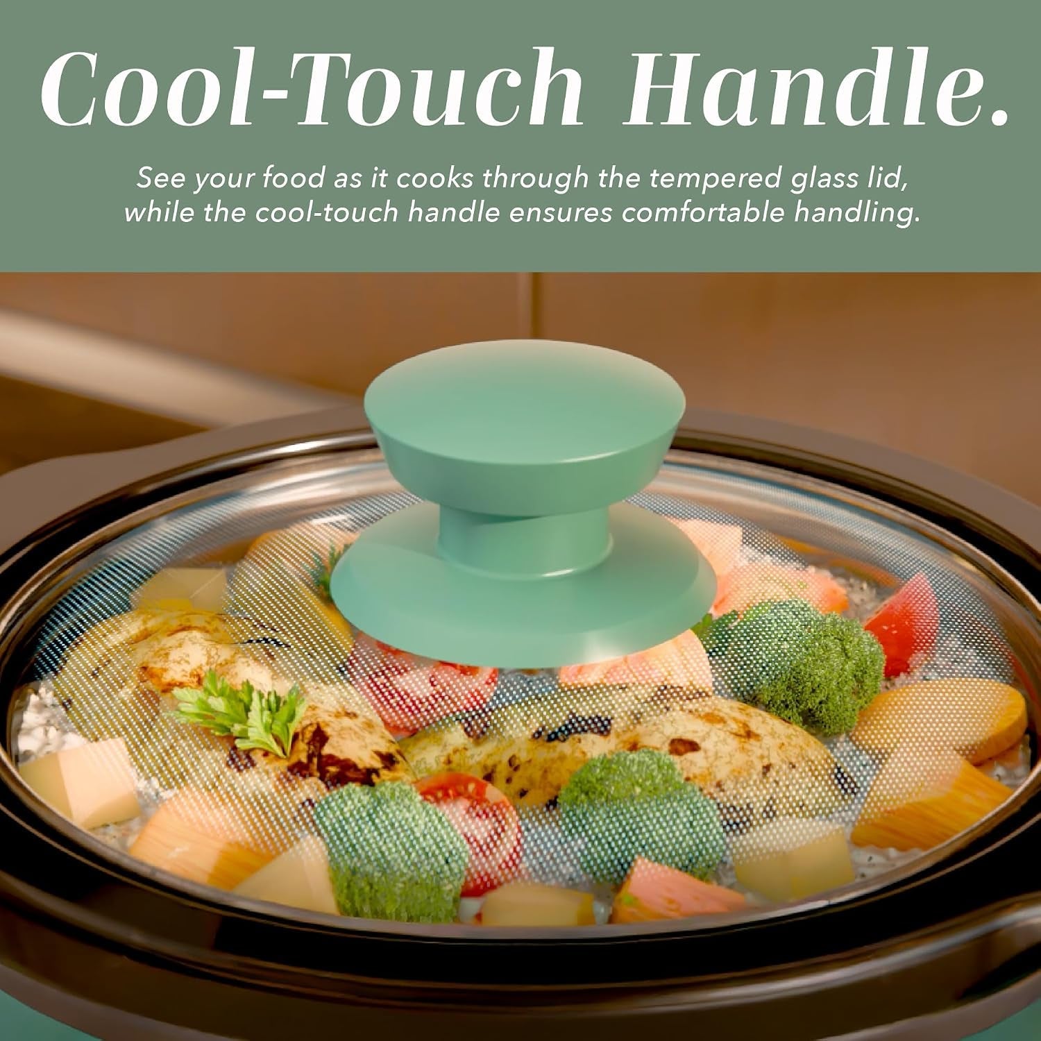 2qt-mini-electric-round-slow-cooker-adjustable-settings-removable-stoneware-pot-tempered-glass-lid-dishwasher-safe-cool-touch-side-handles-dark-sage