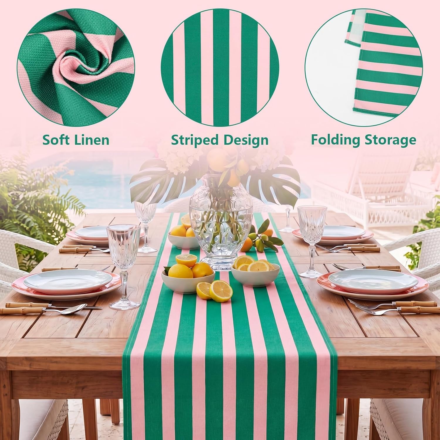 linen-pink-green-cabana-striped-table-runner-14-x-120-in