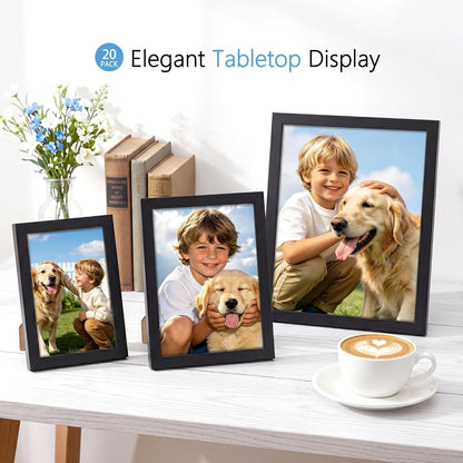 20 Pack Mixed Size Gallery Collage Frame Black6