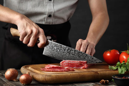 Damascus Chef Knife, 8.3 Inches5