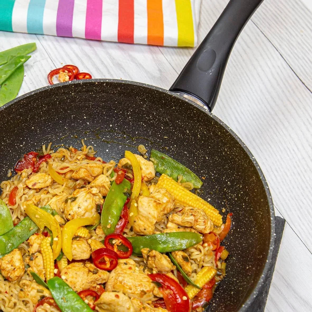 28cm-non-stick-wok-black