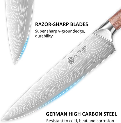 9 Inch Japanese Chef Knife with Full Tang Rosewood Handle4