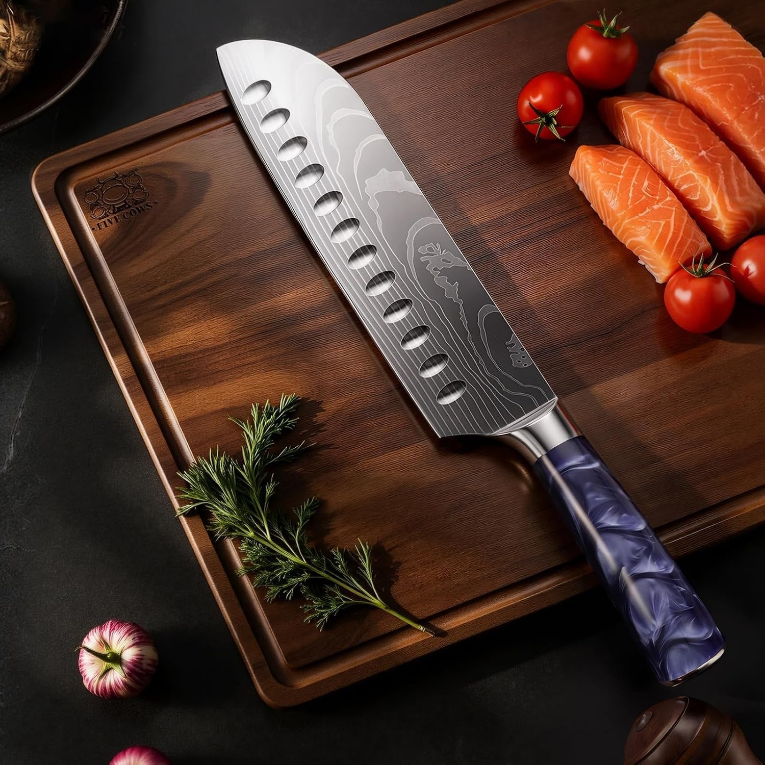 7-inch-santoku-knife-pretty-design-high-carbon-steel-resin-handle