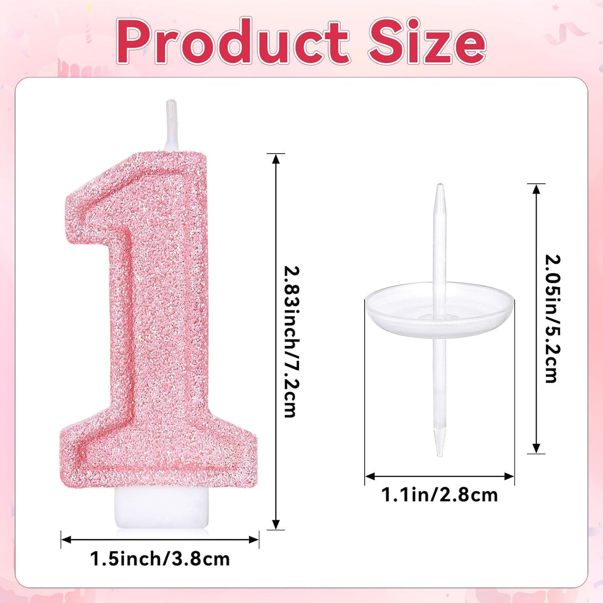 cute-number-1-birthday-candle-glitter-pink-number-candles-first-birthday-cake-topper-decoration-party-supplies-anniversary-celebrations