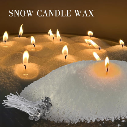 10 Lb Pearl Wax Sand DIY Set with 100 Wicks, Reusable, Continuous Burning, Unscented Candle Powder, Designed for Handmade Candles, Wedding Celebrations and Party Decorations4