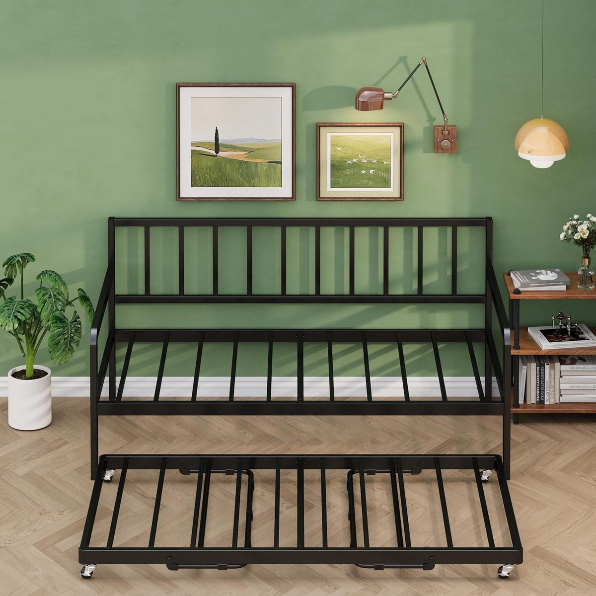 twin-daybed-with-pop-up-trundle-metal-steel-slats-black
