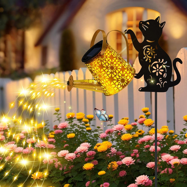 Solar Garden Lights Outdoor Decor, Cat Watering Can Lights for Yard, 1 Pack7