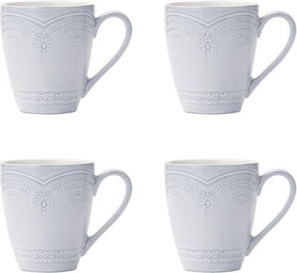 Seraphina 16-Piece Stoneware Dinnerware Set, Service for 4,Blue6