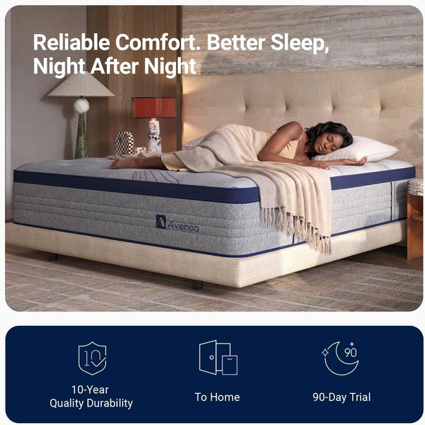 Full Mattress 10 Inch, Luxury Hotel-Level Cooling Hybrid Mattress17