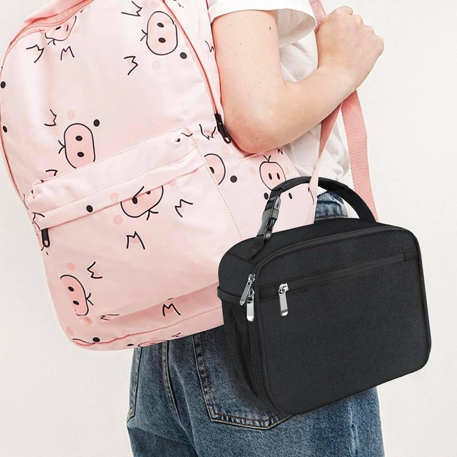 kids-lunch-box-for-boys-girls-lunch-bag-insulated-durable-lunchbox-children-lunch-tote-bag-for-school-black