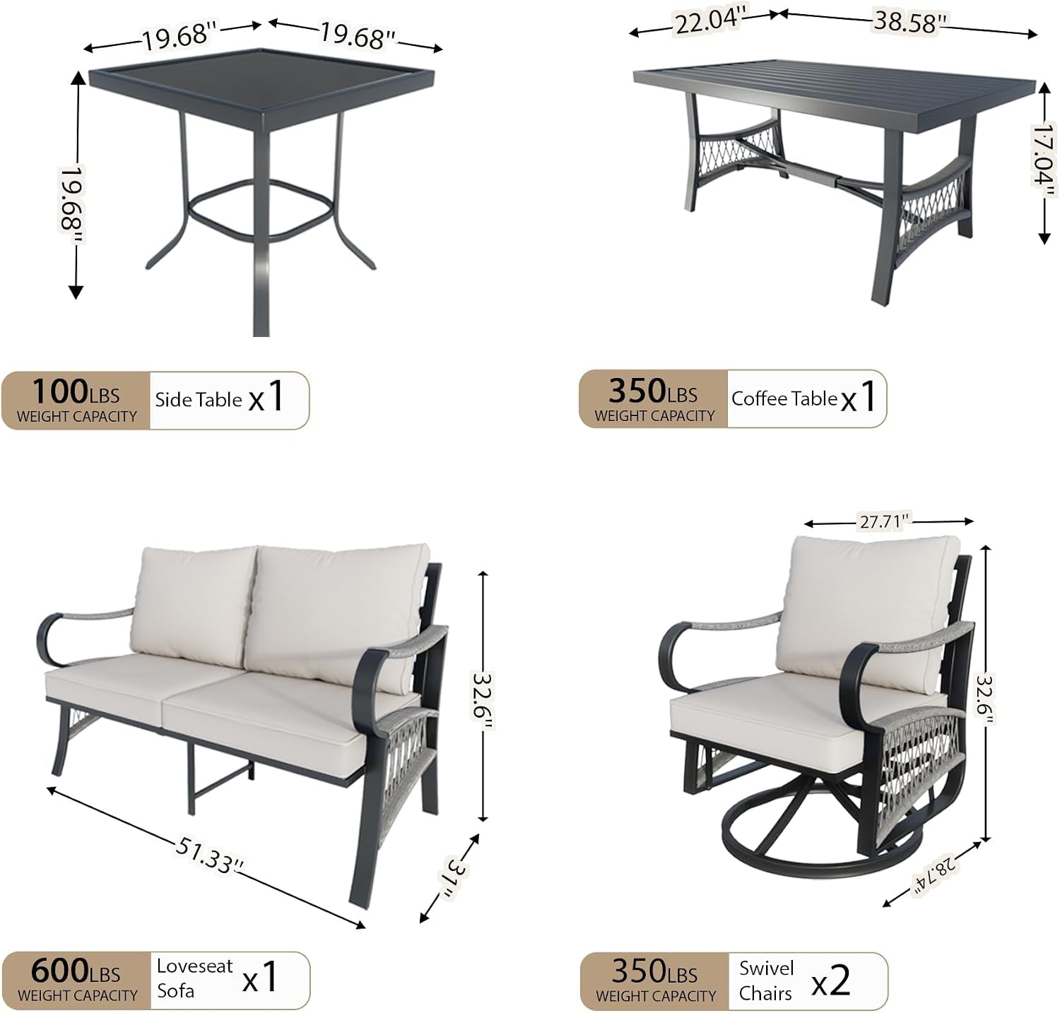 5-pieces-outdoor-conversation-set-rope-patio-furniture-sets-metal-2-swivel-rockers-with-side-table-loveseat-sofa-with-coffee-table-beige-cushions