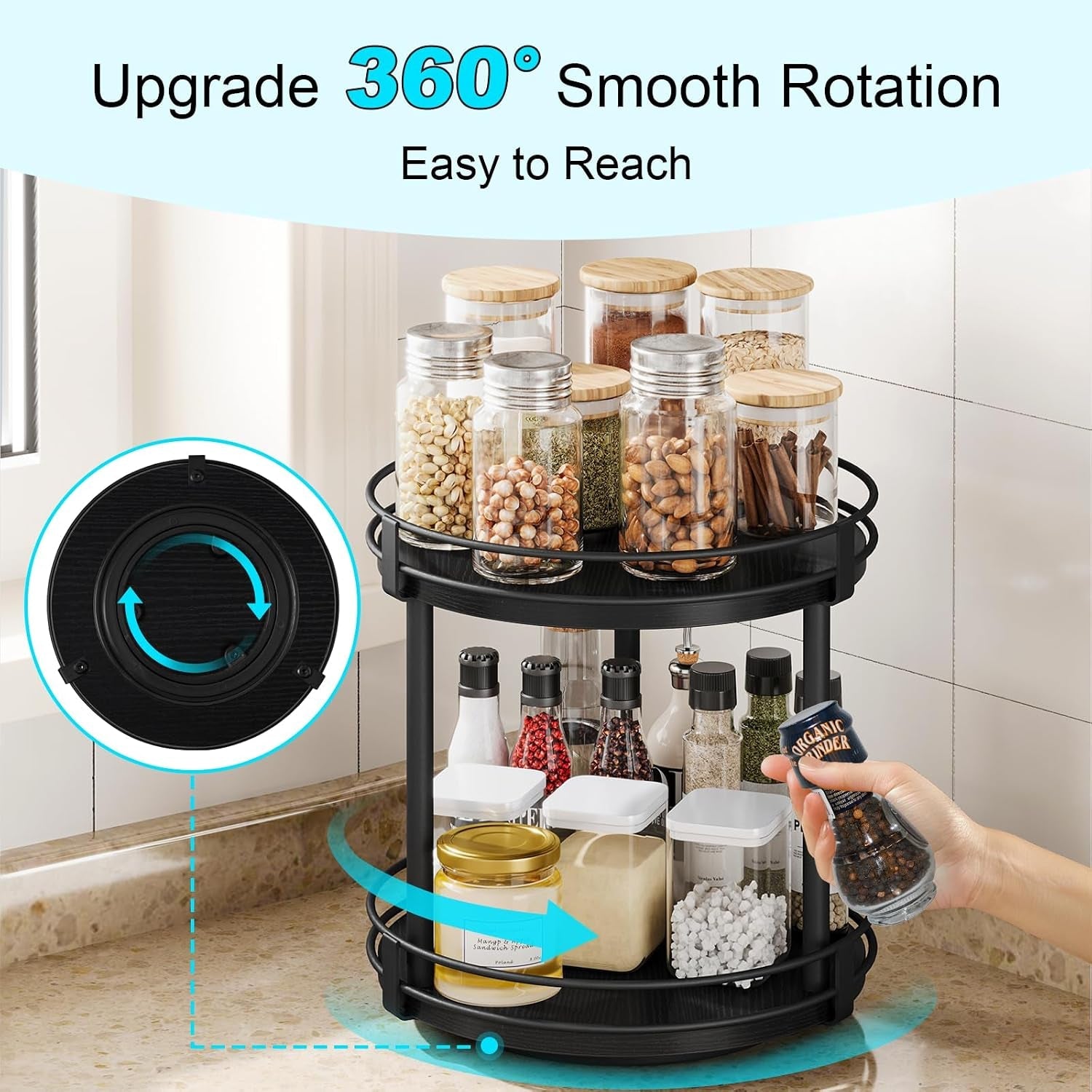 lazy-susan-spice-rack-2-tier-rotating-spice-rack-wood-lazy-susan-organizer-for-cabinet-black-kitchen-counter-shelf-10-2-x-10-2-x-10-4