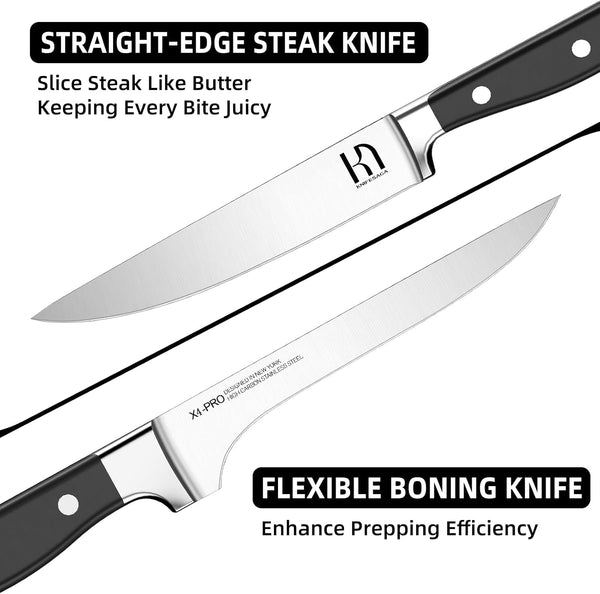 Japanese Knife Set with Sharpener, Premuim, Razor Sharp, 15 Pcs7