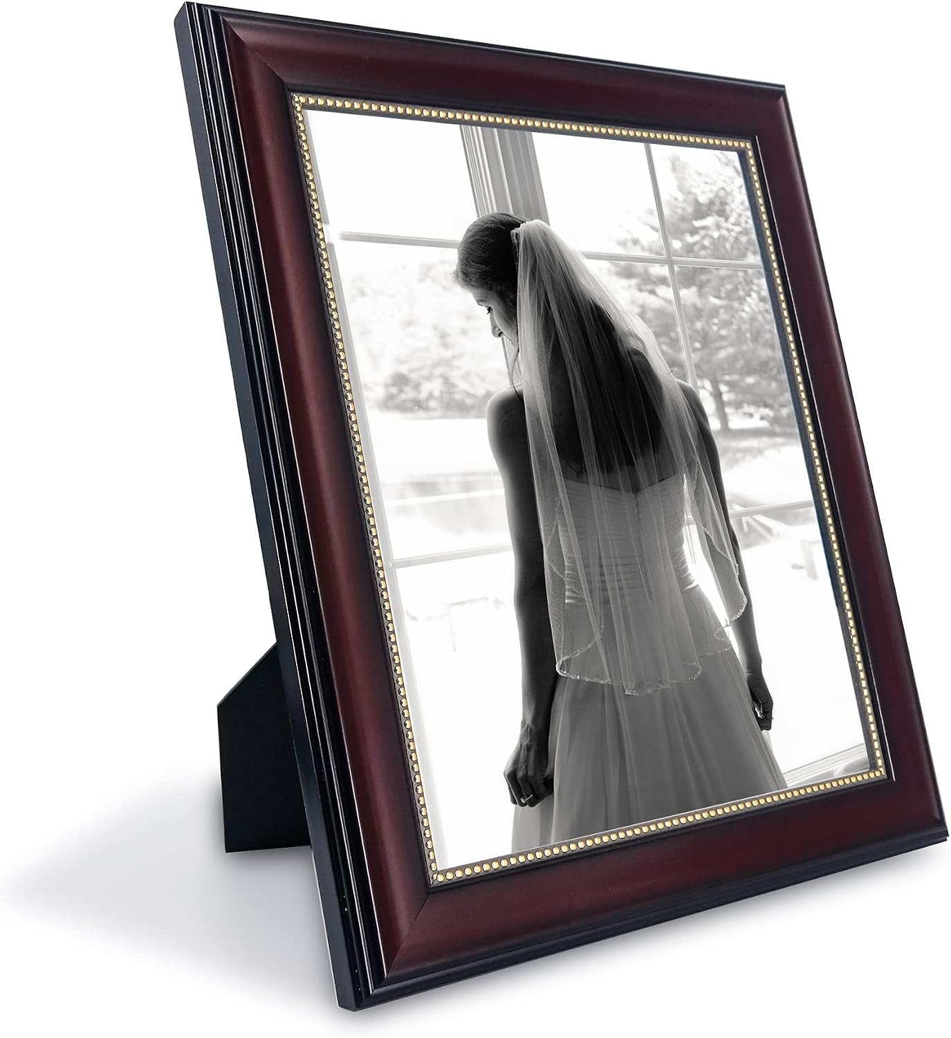 8x10-picture-frames-real-glass-display-photos-for-wall-or-tabletop-mahogany-with-gold-beads-2-pack