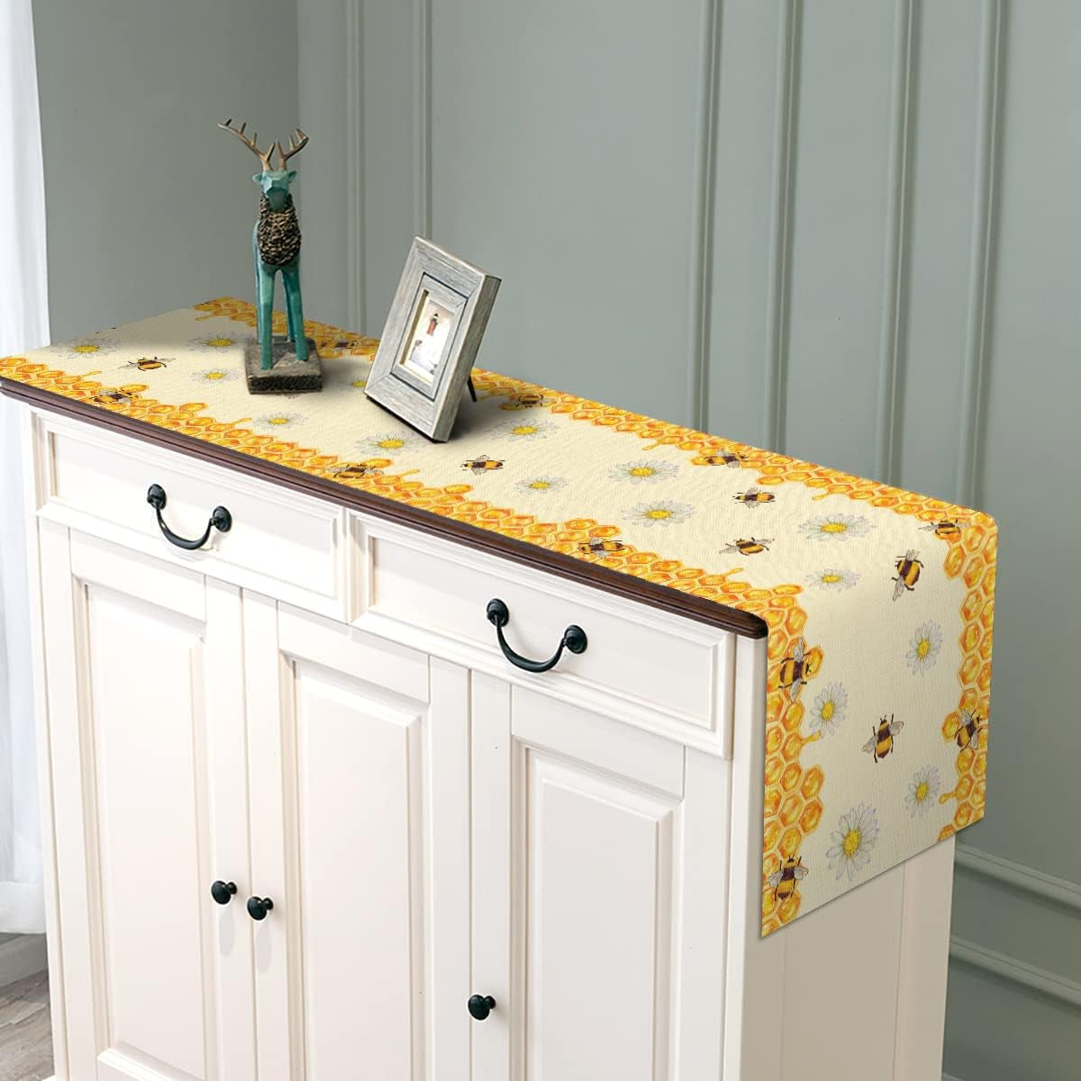 linen-bee-daisy-table-runner-rustic-home-farmhouse-table-cover-boy-girl-bithday-party-indoor-outdoor-decoration-home-kitchen-dining-room-decor-13-x-72