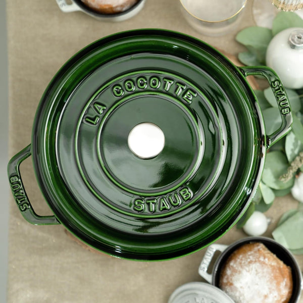 Staub Cast Iron Cocotte Made in France, 4-Qt, Basil4
