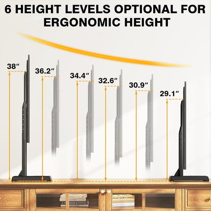 Universal TV Legs, Table Top TV Stand Base with Height Adjustable | for Most 37-90 Inch Tvs, Holds up to 150Lbs with Cable Management, Max VESA 800X600Mm, Black5