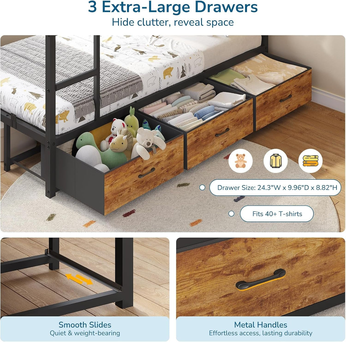 triple-bunk-bed-with-9-storage-drawers-and-led-lights-twin-over-twin-3-bed-bunk-beds-for-kids-with-shelves-and-pegboard-heavy-duty-metal-bunk-bed-with-full-length-guardrail-and-dual-ladders-black