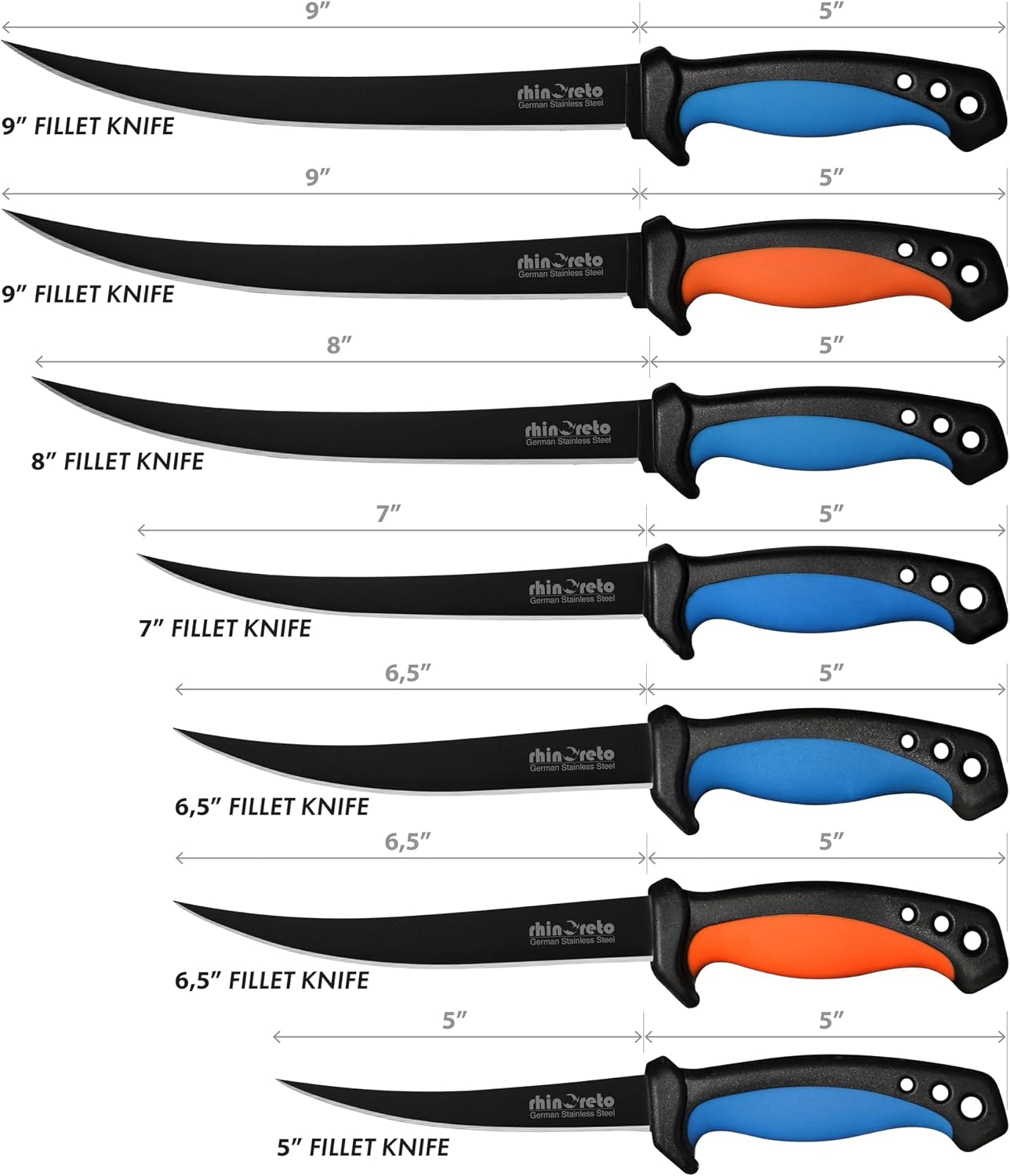5-inch-fillet-knife-and-9-inch-fillet-knife-bundle-with-sheats-and-sharpeners
