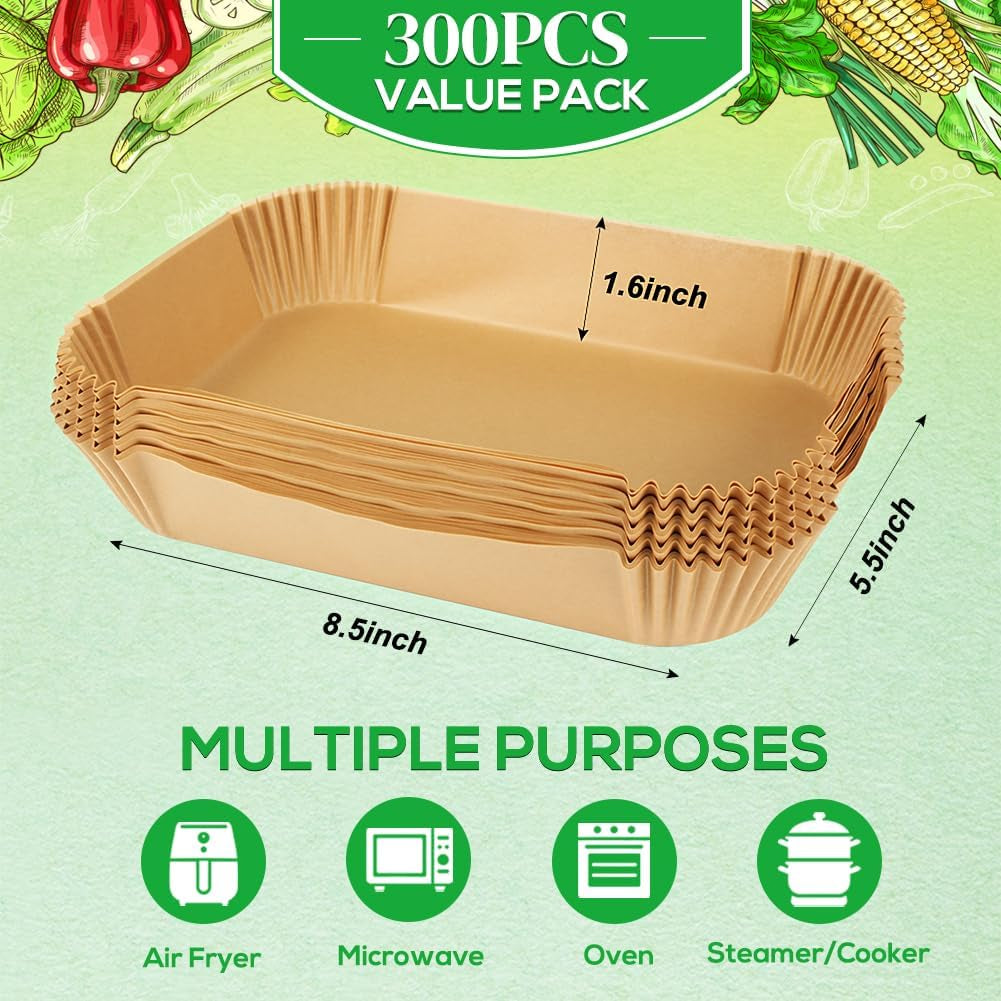 300pcs-disposable-air-fryer-liners-for-ninja-dual-bella-airfryer-rectangle-air-fryer-parchment-paper-compatible-with-ninja-dualzone-dz201-dz401-dz550-dz302-bella-slim-air-fryer-more