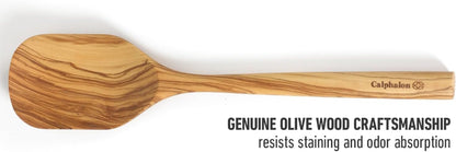 Calphalon Edge Cooking Spoon, 13-Inch Italian Olive Wood Kitchen Spoon, Wooden Stirring Spoon for Mixing, Serving & Nonstick Cookware, Heat-Resistant Durable Design4