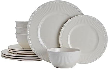 Italian Countryside 12 Piece Melamine Outdoor Dinnerware Set, Service for 41