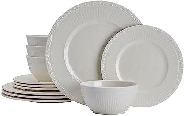 Italian Countryside 12 Piece Melamine Outdoor Dinnerware Set, Service for 41