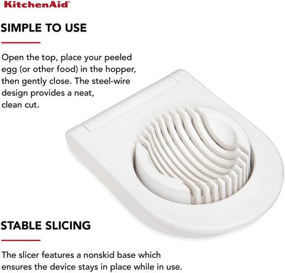 Kitchenaid Classic Egg Slicer with Stainless Steel Wires, 9 Inch, White4