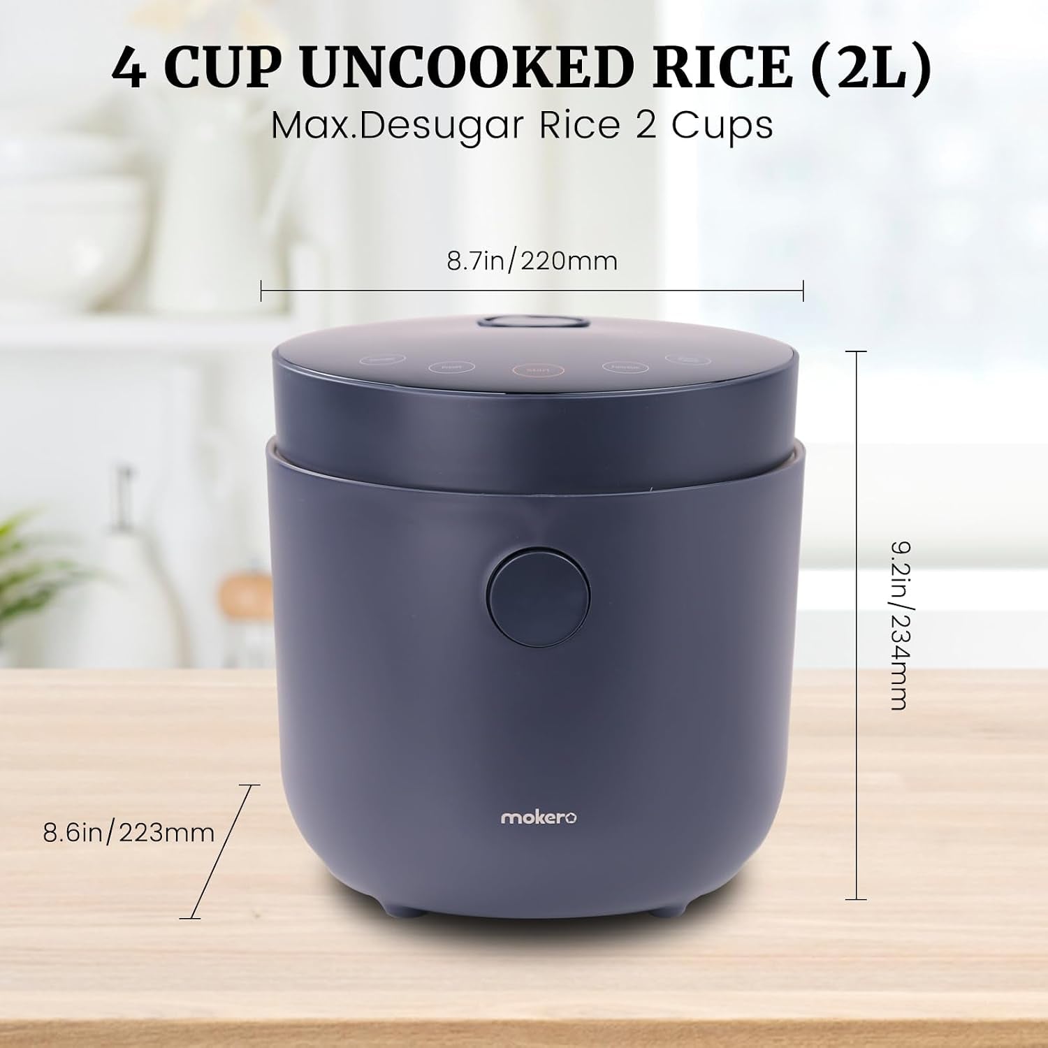 hakka-low-carb-rice-cooker-7-functions-desuger-rice-pot-4-cups-uncooked-rice-with-stainless-steel-steamer-mini-smart-cooker-non-stick-removable-inner-pot-24h-delay-timer