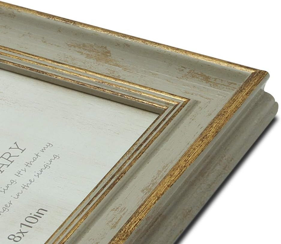 5x7-picture-frame-vintage-antique-green-gold-unique-photo-frame