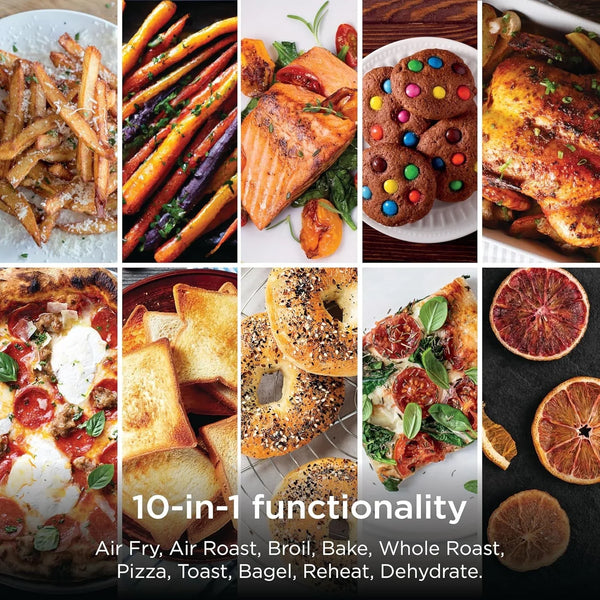Ninja Prestige Smart XL Countertop Oven, 10-In-1, Stainless Steel, DT501 | Bakes 20 Cookies, Fits 12 Lb Turkey, Air Fry, Bake, Toast, Pizza, Reheat, 1800W6