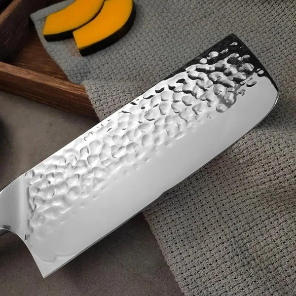 Meat Cleaver, 7 Inch Slicing Fish Meat Vegetables Boning Knives Stainless Steel Wood Handle Kitchen Knives4