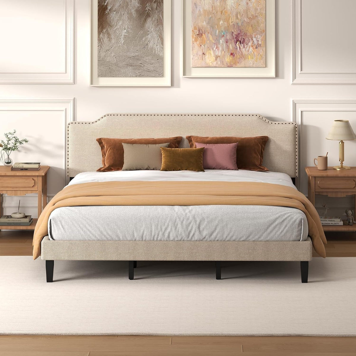 king-size-bed-frame-with-upholstered-headboard-wood-platform-bed-with-soft-linen-adjustable-headboard-elegant-studded-design-wooden-slats-no-box-spring-needed-king-bed-frame-beige
