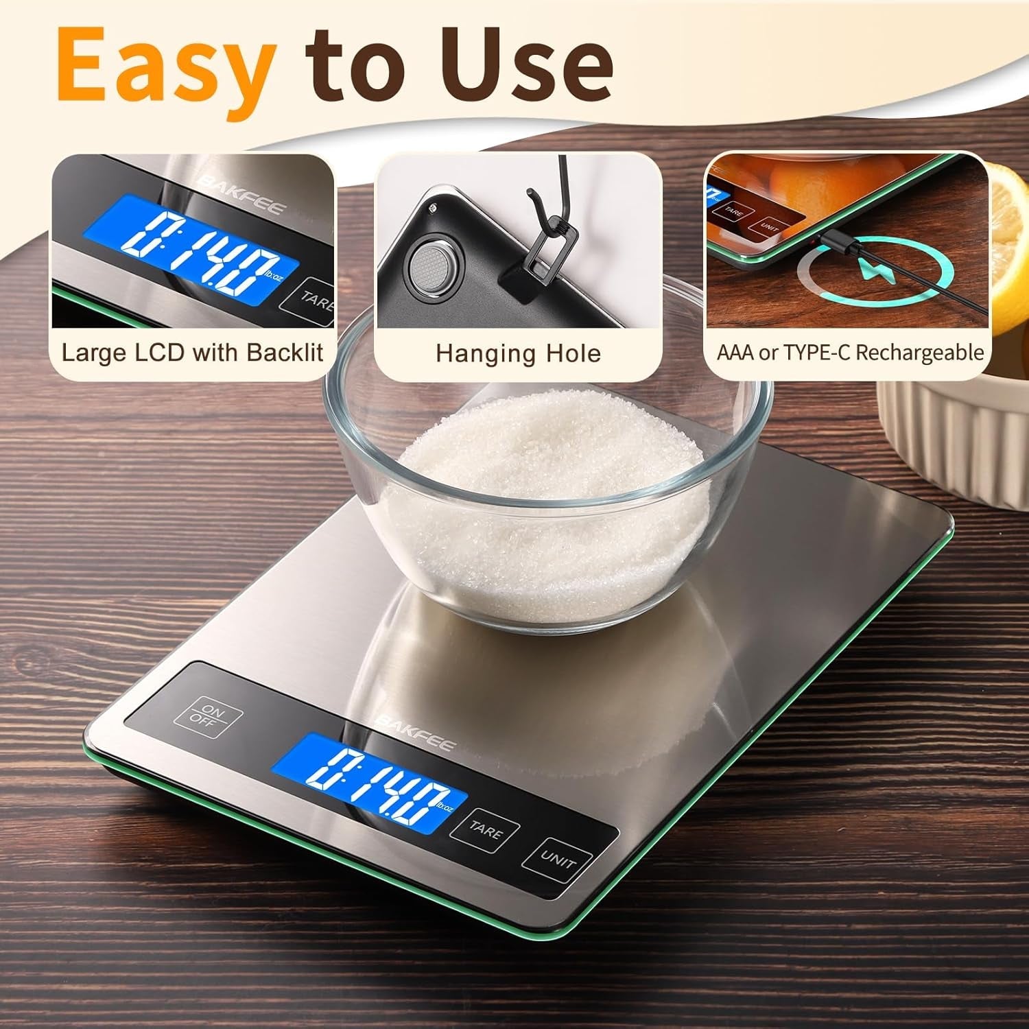 food-scale-33lb-kitchen-scale-with-1g-precision-rechargeable-black-premium-stainless-steel-tempered-glass-splash-resistant-sturdy-surface-usb-c-or-batteries-for-cooking-baking-meal-prep