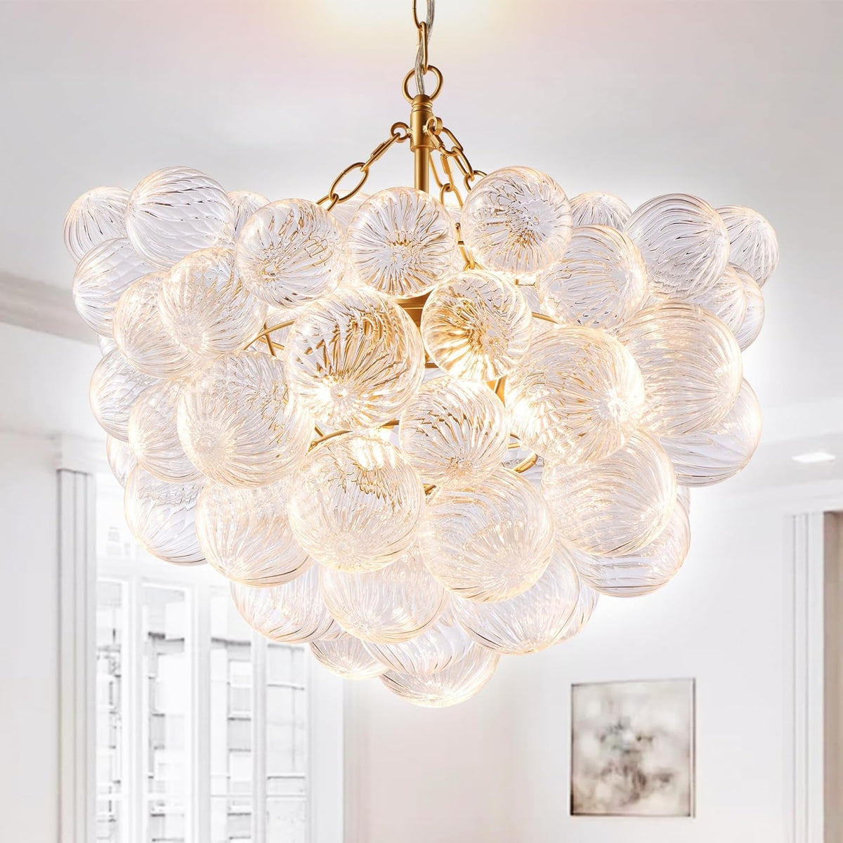 swirled-bubble-glass-chandelier-gold-and-clear-dia-20
