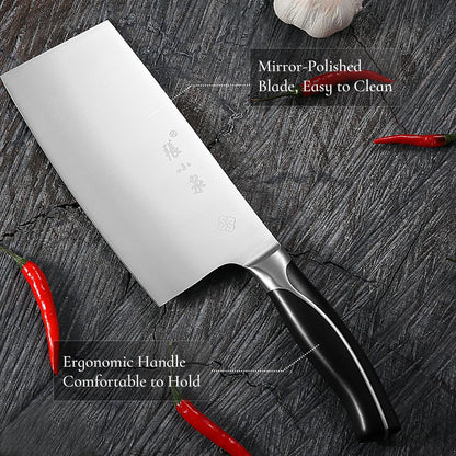 ZHANG XIAO QUAN Chinese Cleaver Knife, High Carbon Stainless Steel3