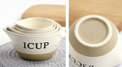 Ceramic Milk Measuring Cup Egg Measuring Bowl Baking Bowl, Set of 47