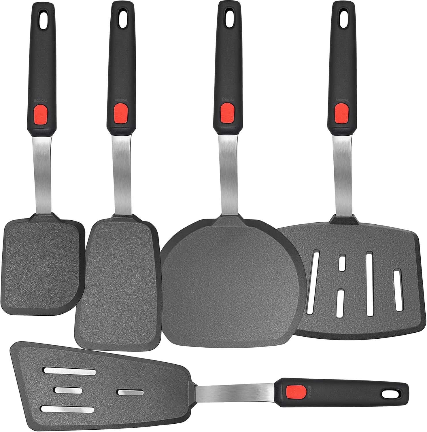mixed-5-piece-silicone-spatula-set-no-melt-handle-and-blade