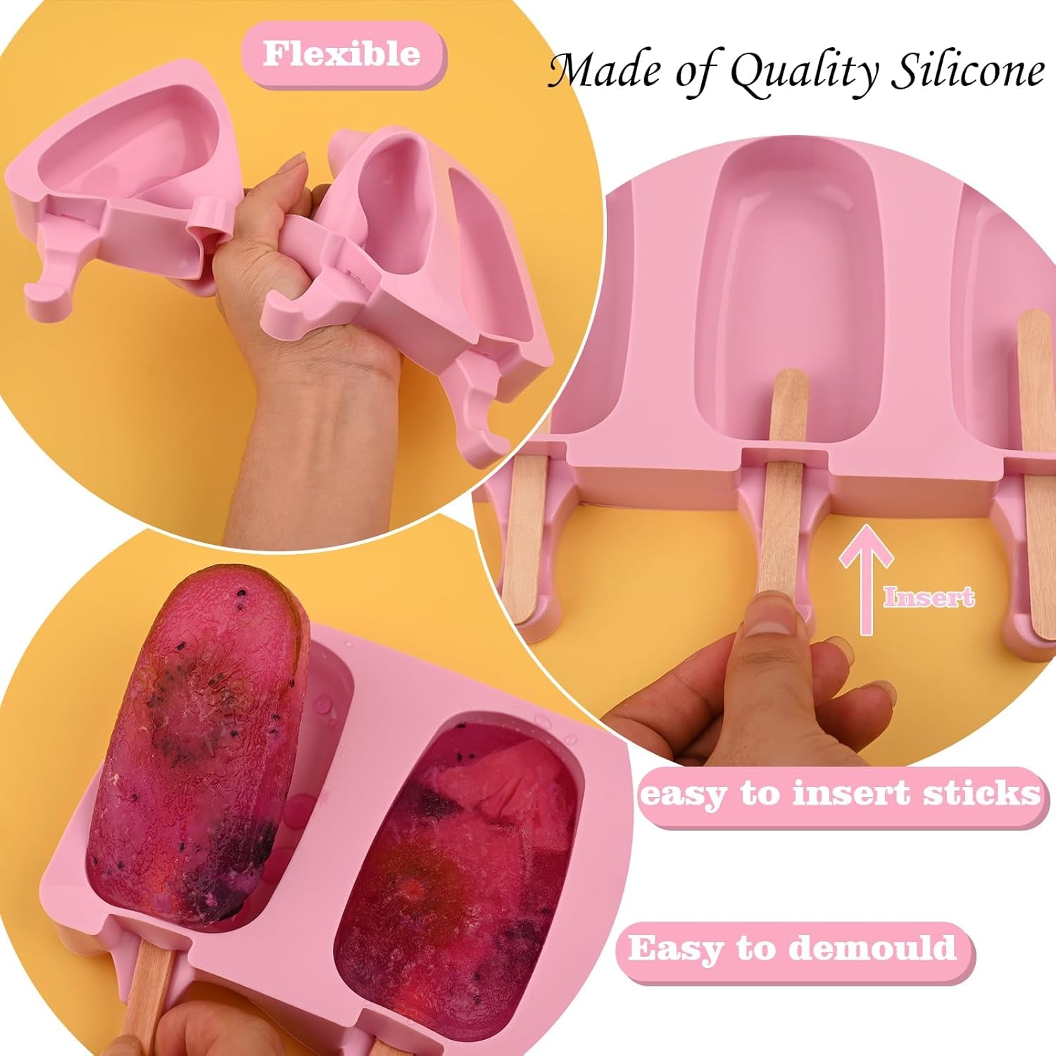 popsicle-silicone-molds-set-2-pcs-ice-cream-moldstandard-size-pink-with-50-wooden-sticks-for-cake-pop-ice-pop-cakesicles