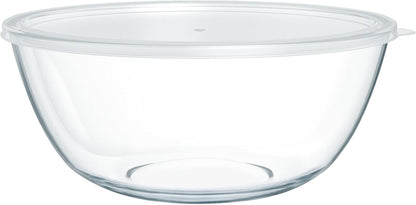 4.7 Qt Extra Large Glass Mixing Bowls Clear Glass Salad Cooking Bowls for Kitchen Salad Bread Storage1