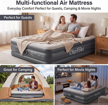 Air Mattress Queen Built-In Pump, 20" H Inflatable Mattress,700Lbs9