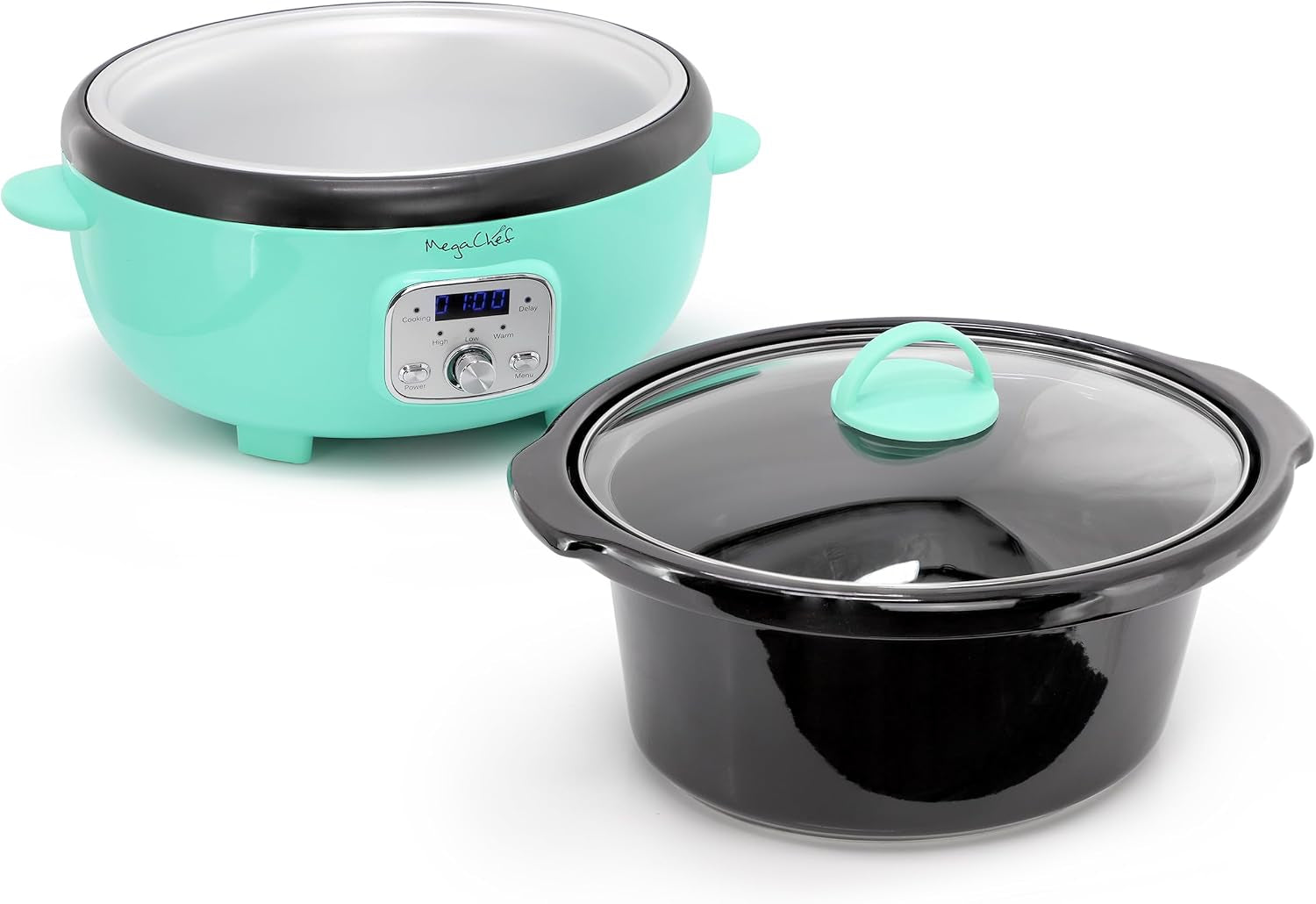 6-9-quart-oval-electric-slow-cooker-removable-ceramic-pot-3-heat-settings-kitchen-appliance-countertop-cooker-turquoise