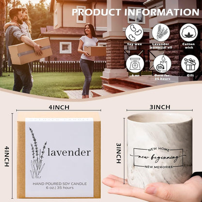 House Warming Gifts New Home Housewarming Gift for Women Men Friend New Home Gift Ideas New Homeowner Gifts House Warming Decoration Party Decor Porcelain Ceramics Scented Candle6