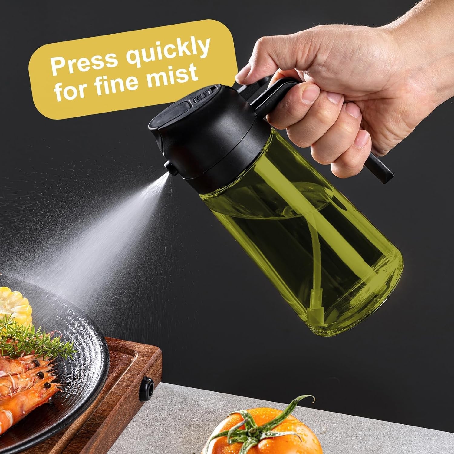 16oz-470ml-olive-oil-dispenser-for-kitchen-with-stickers-2-in-1-olive-oil-sprayer-for-cooking-air-fryer-and-salad-black-green-light-proof-kitchen-gadget
