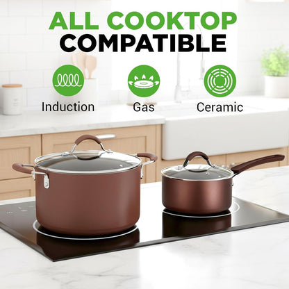 Kitchenware Pots & Pans Set – High-Qualified Basic Kitchen Cookware Set, Non-Stick (20-Piece Set)2