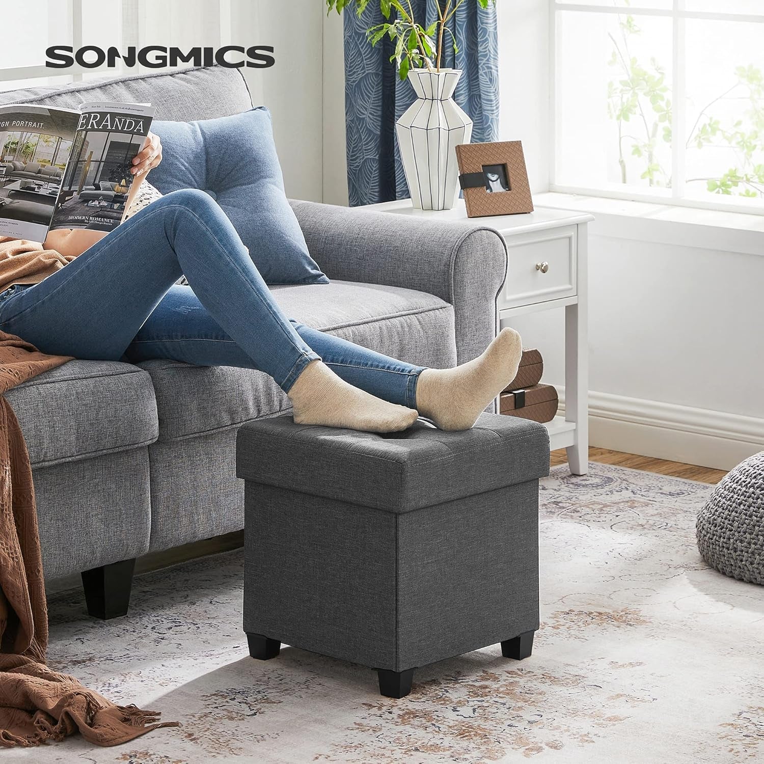 songmics-storage-ottoman-small-ottoman-foot-rest-with-legs-15-x-15-x-15-7-inches-foot-stool-load-up-to-660-lb-for-living-room-bedroom-dorm-dark-gray-ulsf14gyz